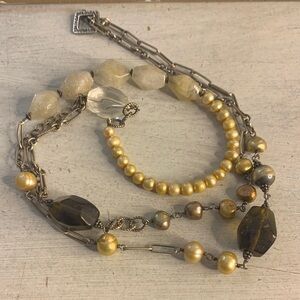 Silpada Sterling Silver Pearl Quartz Necklace